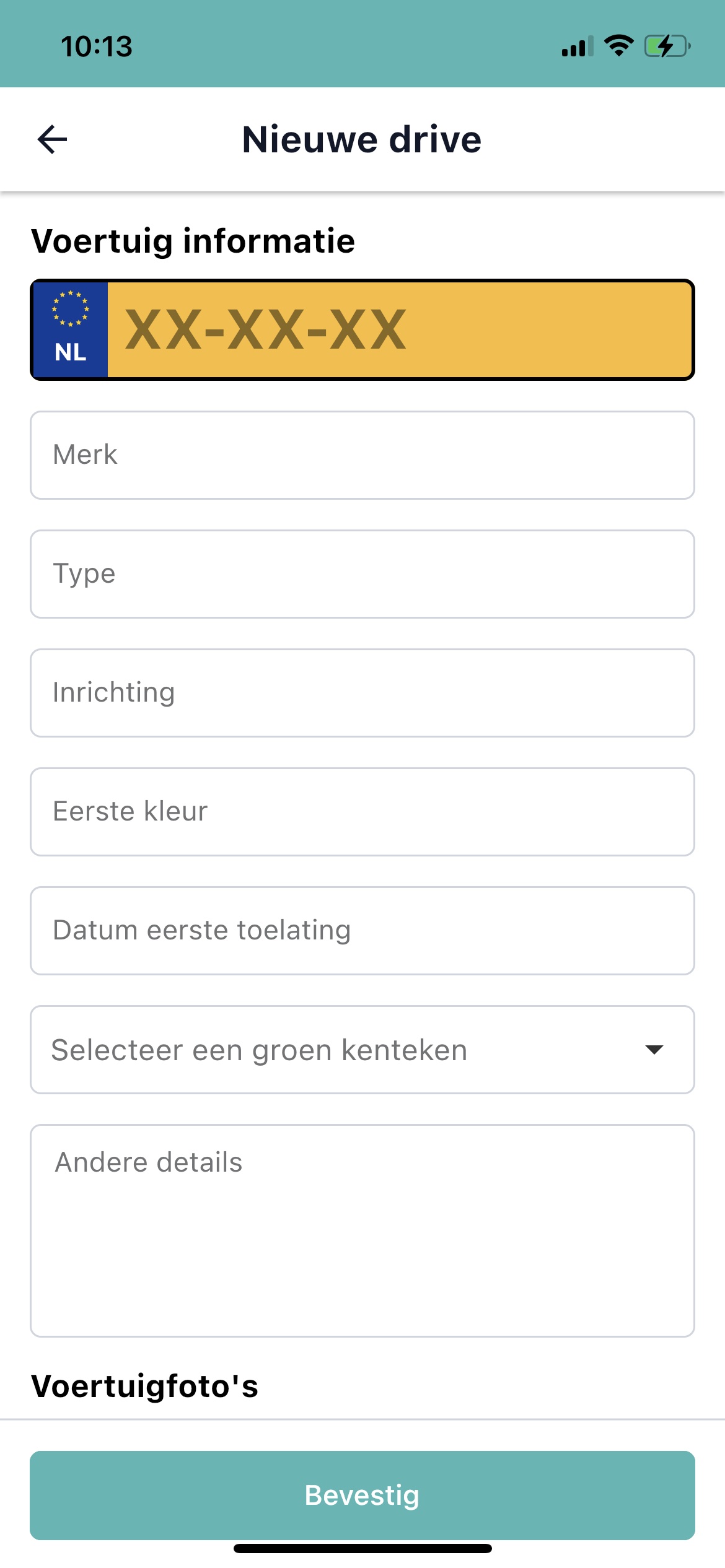 Voertuiginformatie PaceX
